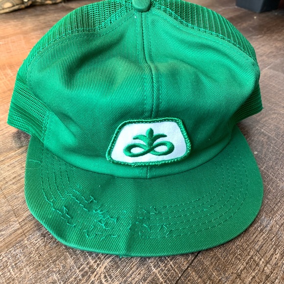 Vintage PIONEER SEED Snapback Trucker Hat Mesh Patch Cap K Brand USA RARE - Picture 3 of 6